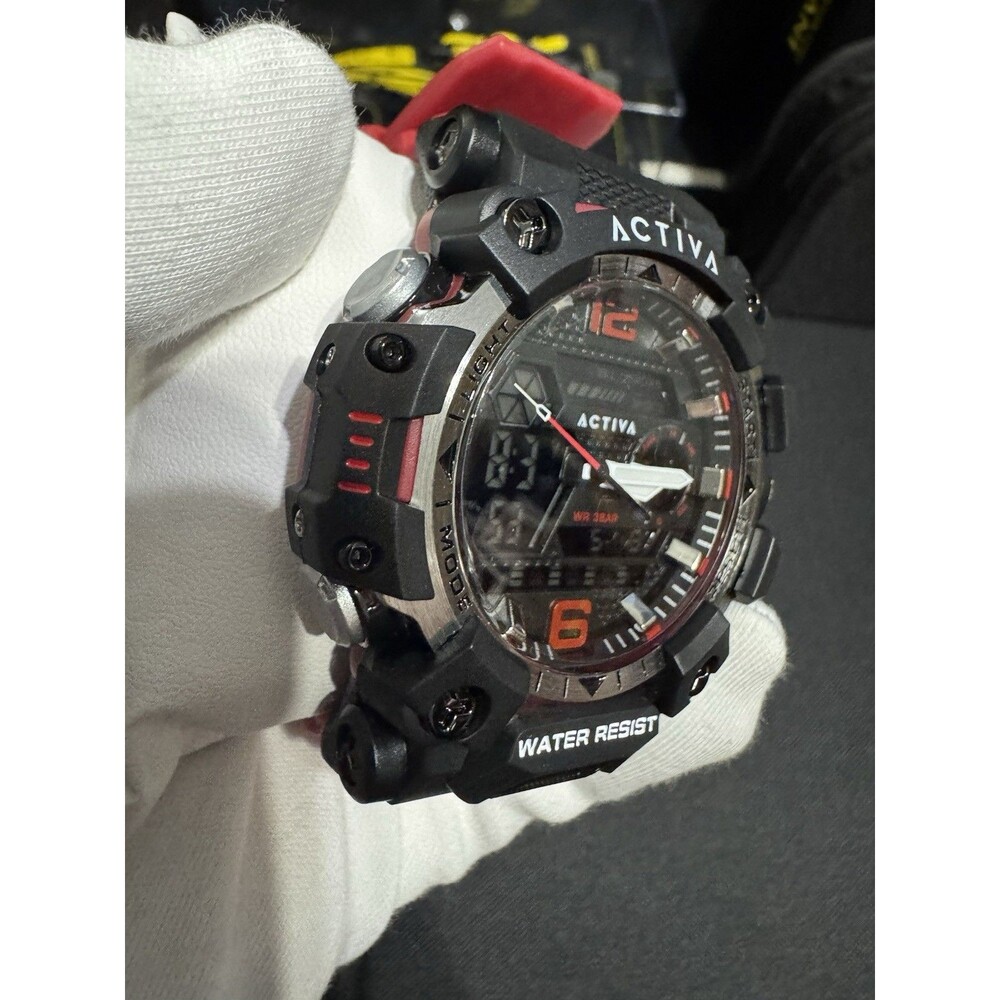 Activa X Invicta Digital Men's Watch - 49mm, Red - Picture 3 of 11